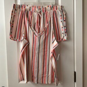 GAP FACTORY Double V-Neck Tank Top & Shorts Set Multi Sz L
